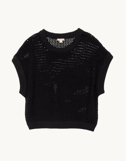 open stitch sweater