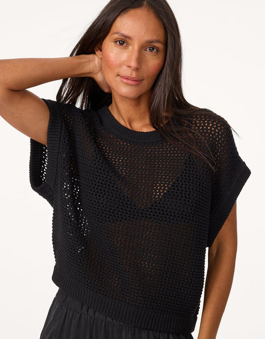 open stitch sweater