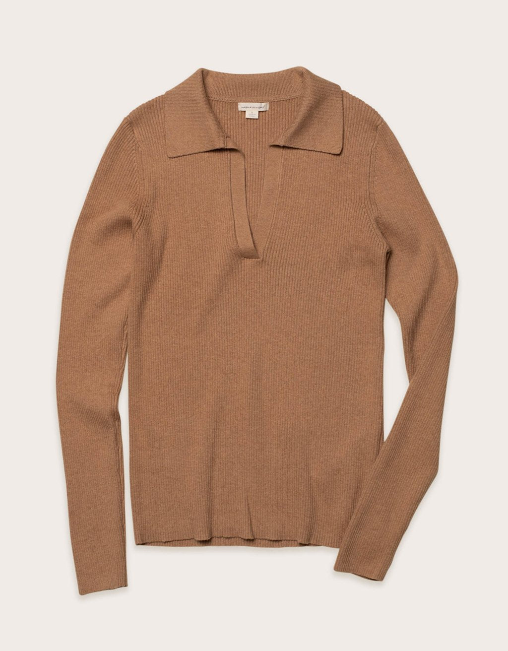 fine gauge polo sweater