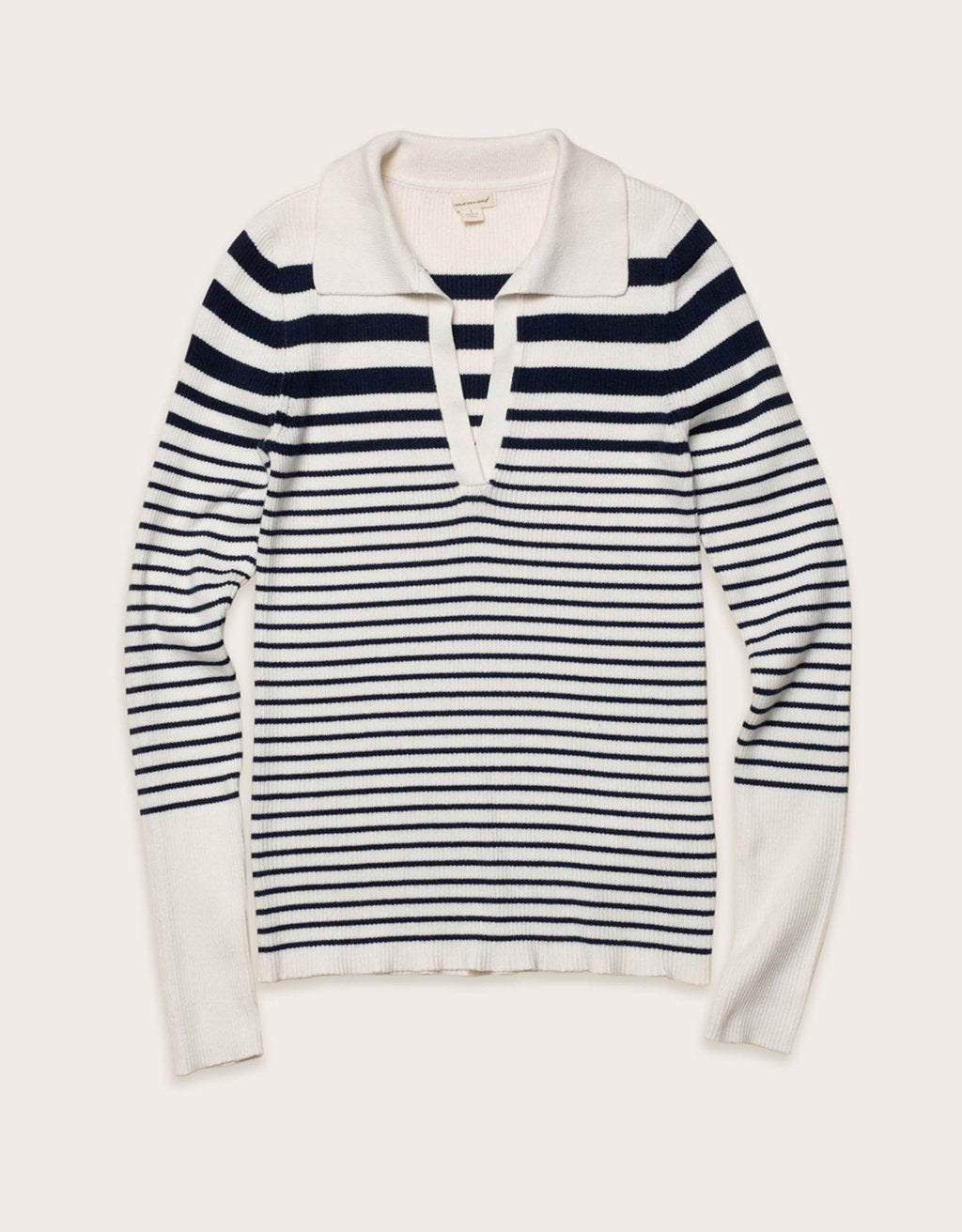 fine gauge polo sweater