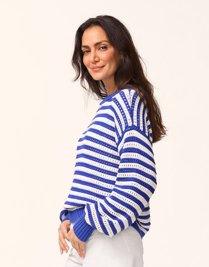Striped Cotton Sweater