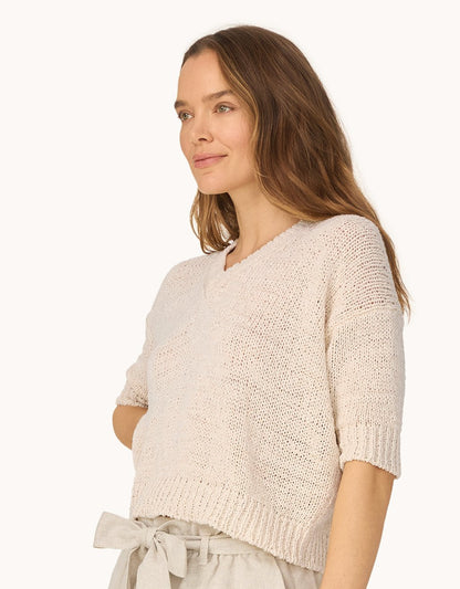 boxy cotton sweater