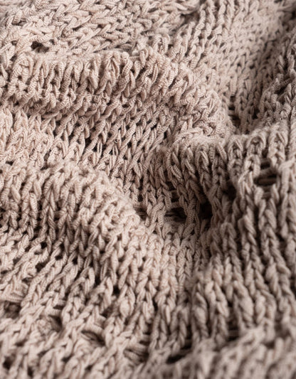 organic cotton open stitch sweater