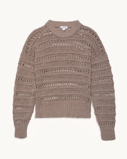 organic cotton open stitch sweater