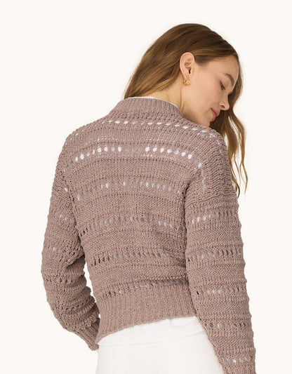 organic cotton open stitch sweater
