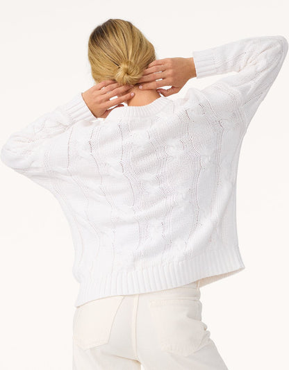 hamptons cable crewneck