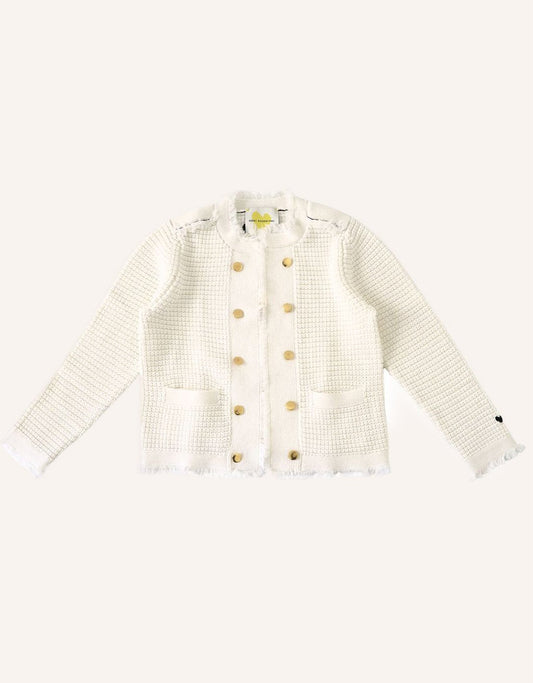 kerri rosenthal beau-lero fringe cardigan