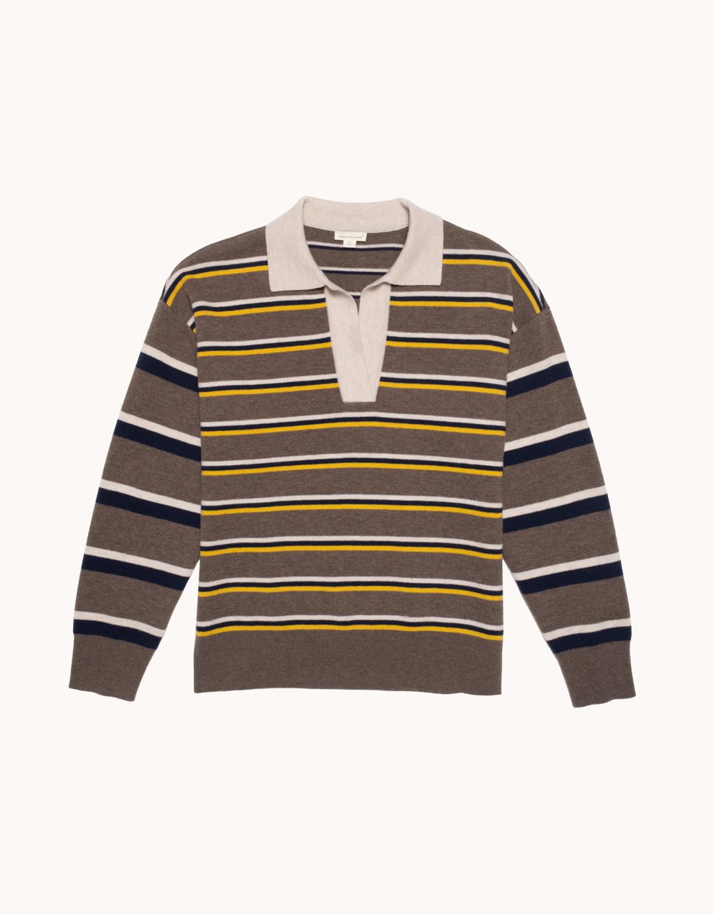 Wool Blend Rugby Sweater