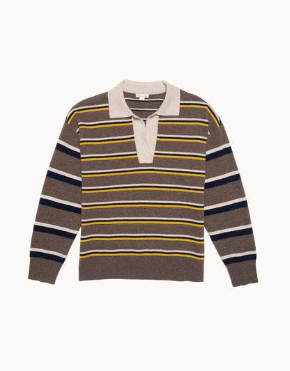 Wool Blend Rugby Sweater