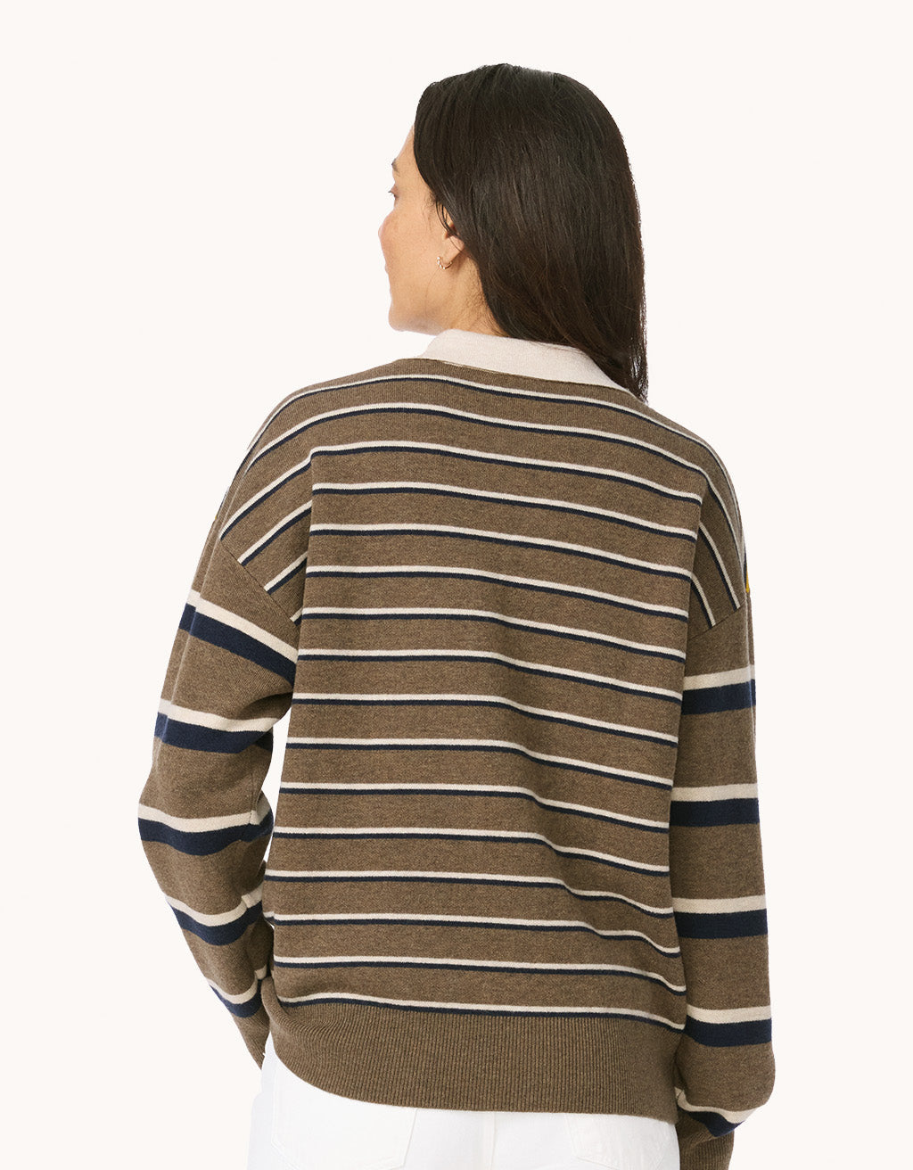 Wool Blend Rugby Sweater
