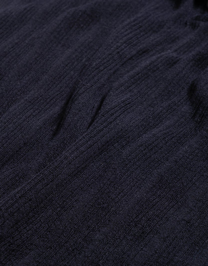 Recycled Silk Ribbed Henley