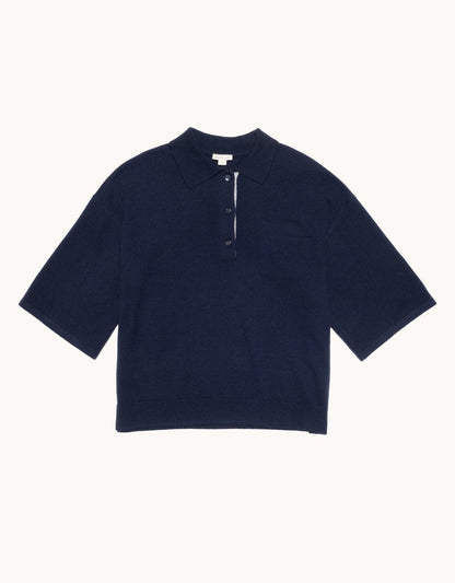 Merino Wool Short Sleeve Polo