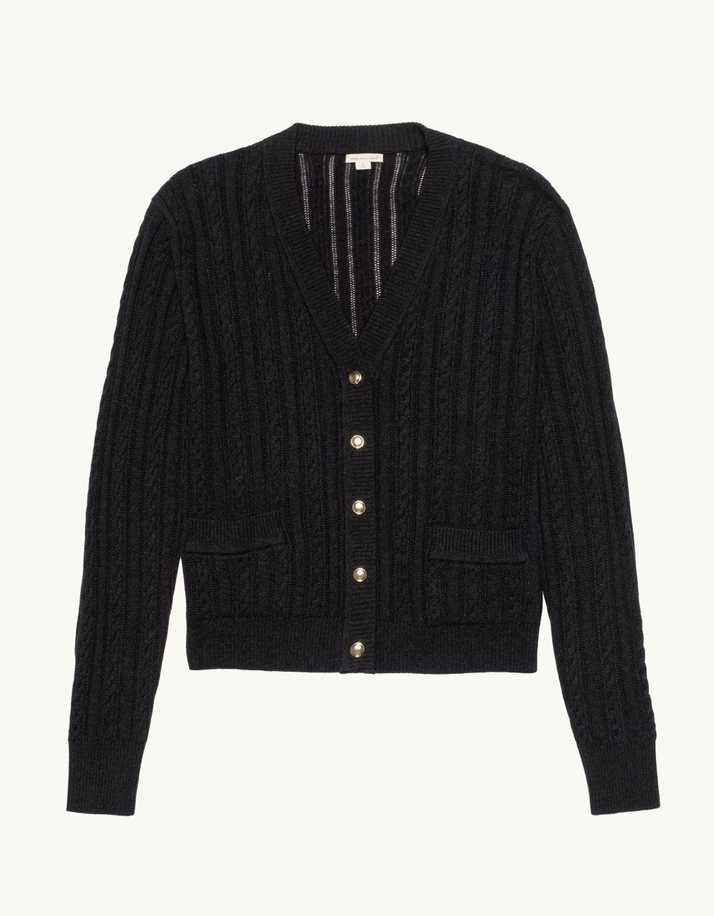 Wool Silk Cable Cardigan