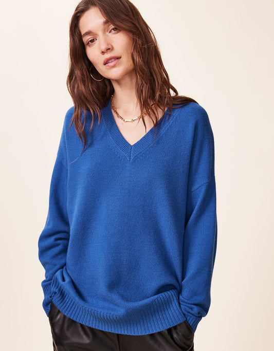 cashmere v neck pullover sweater