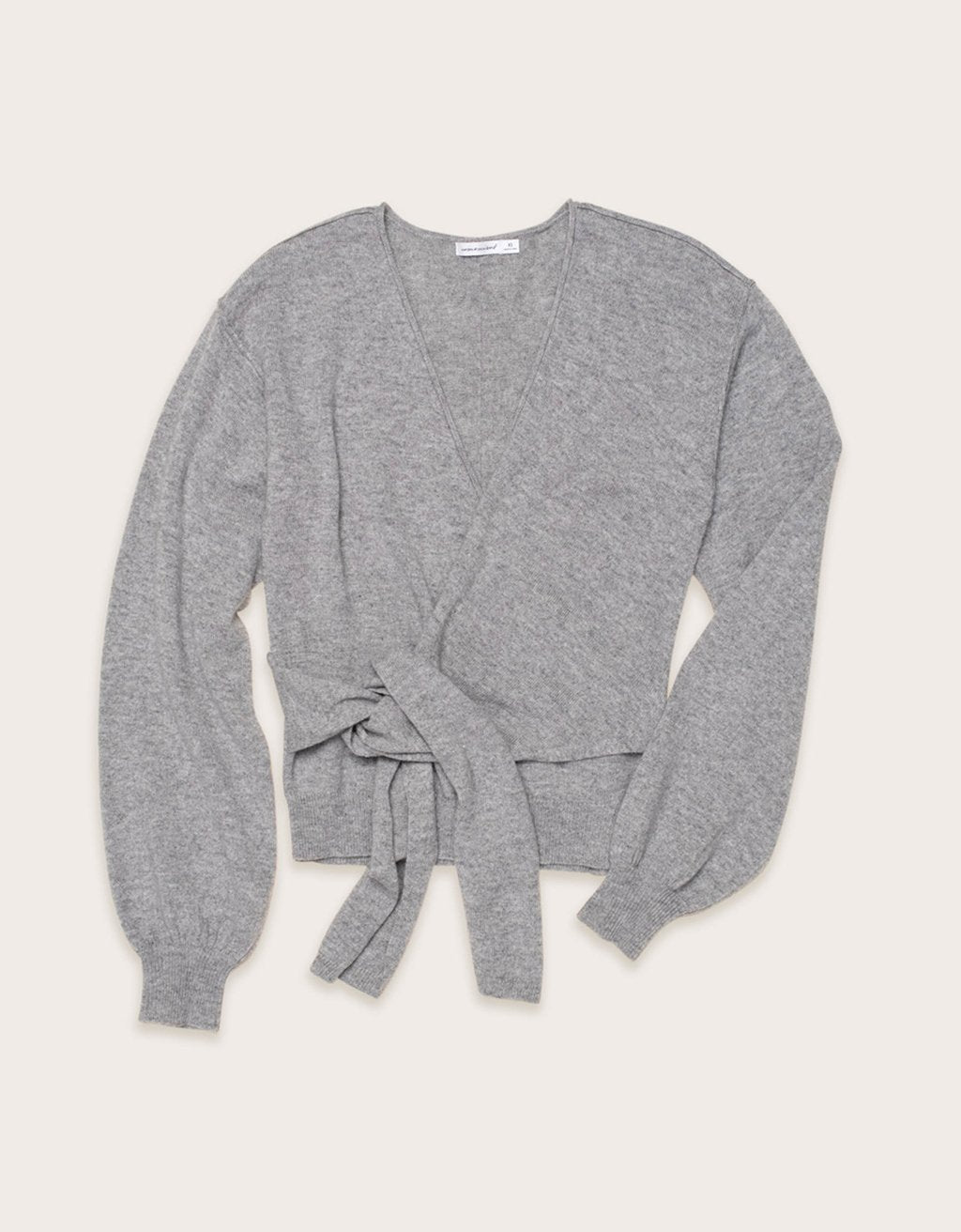 cashmere tie waist sweater