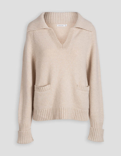 cashmere polo sweater