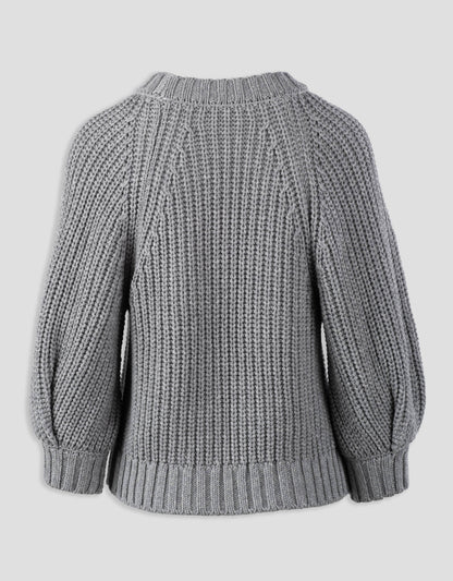 cotton cashmere bouquet sweater