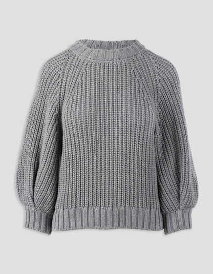cotton cashmere bouquet sweater