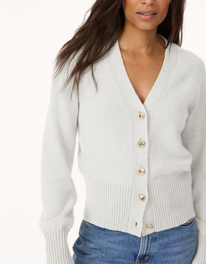 cashmere jersey cardigan