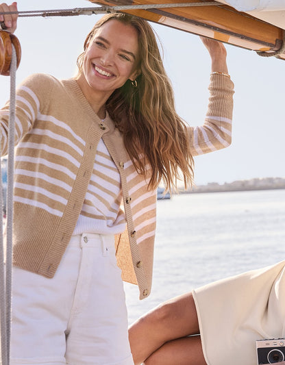 cashmere fitted cardigan