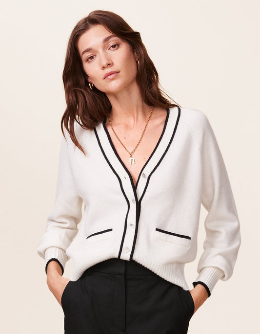cashmere jersey cardigan