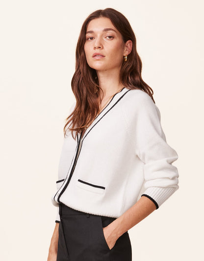 cashmere jersey cardigan