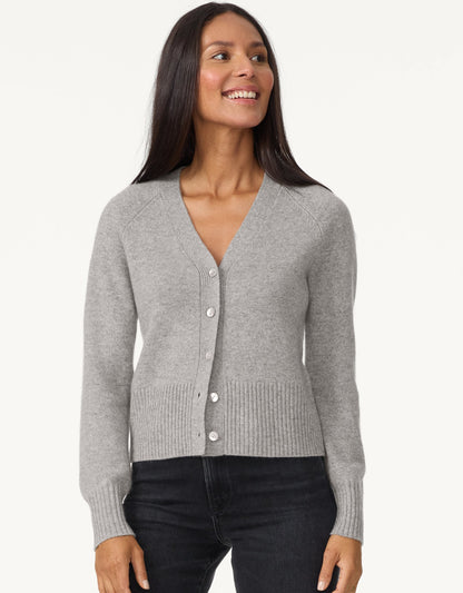 cashmere jersey cardigan