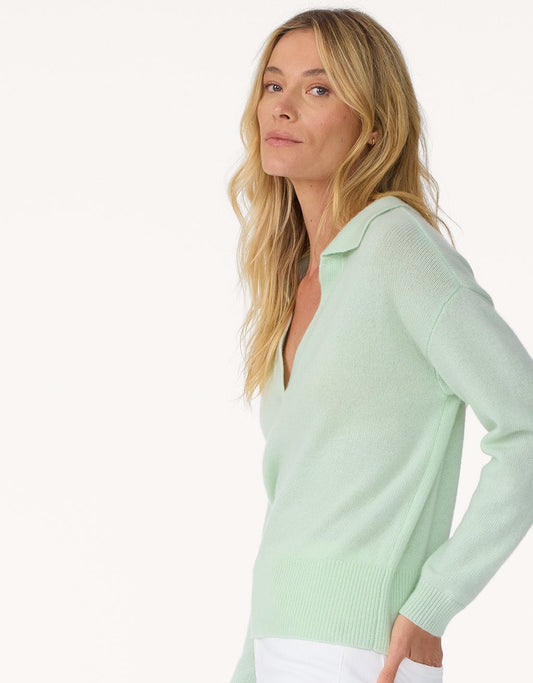 cashmere polo sweater