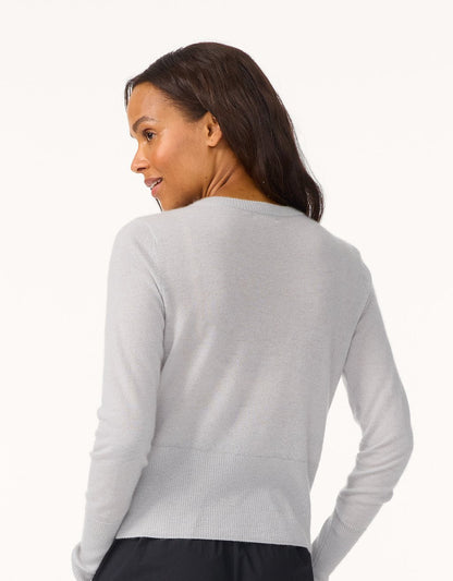 featherweight cashmere cardigan
