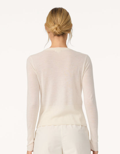 featherweight cashmere cardigan