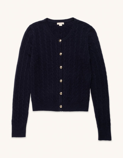 cashmere cable cardigan