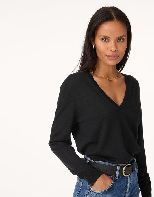 Whisper-Weight Cashmere V-Neck Sweater