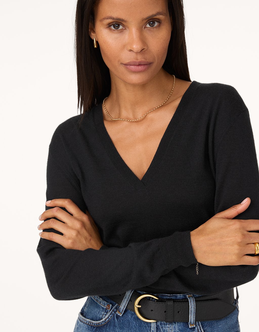 Whisper-Weight Cashmere V-Neck Sweater