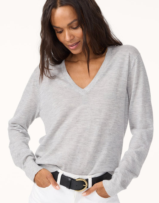 Whisper-Weight Cashmere V-Neck Sweater