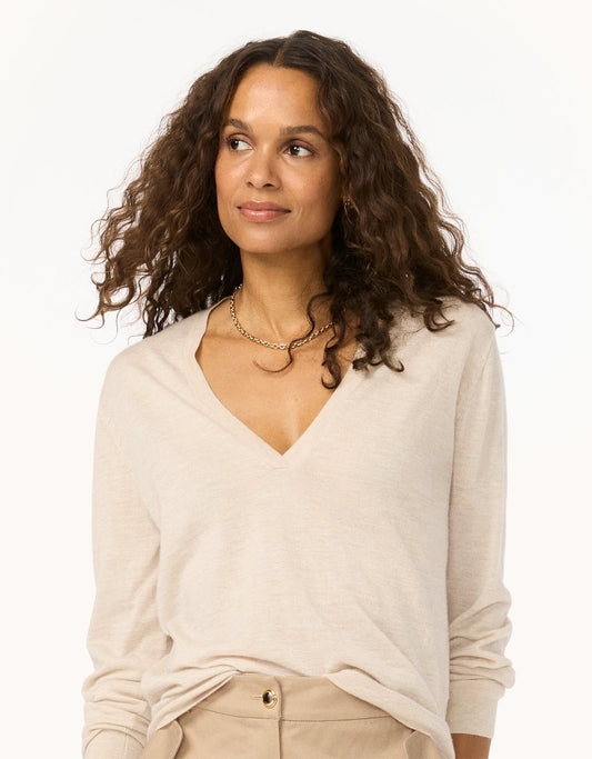 Whisper-Weight Cashmere V-Neck Sweater