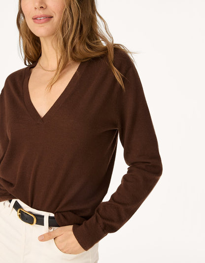 Whisper-Weight Cashmere V-Neck Sweater