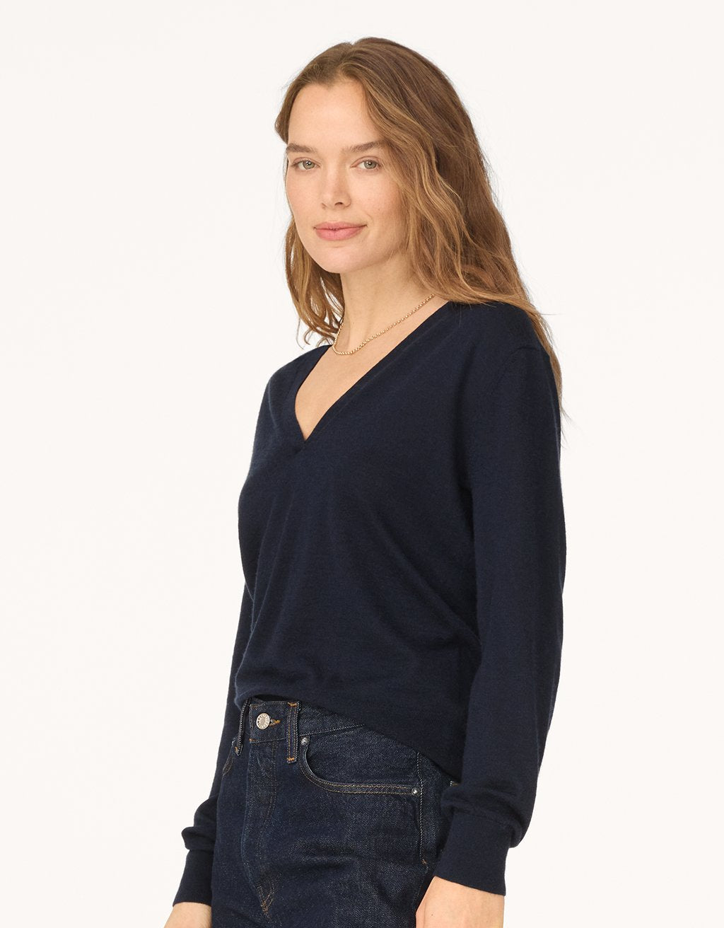 Whisper-Weight Cashmere V-Neck Sweater