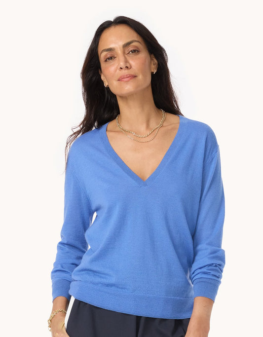 Whisper-Weight Cashmere V-Neck Sweater