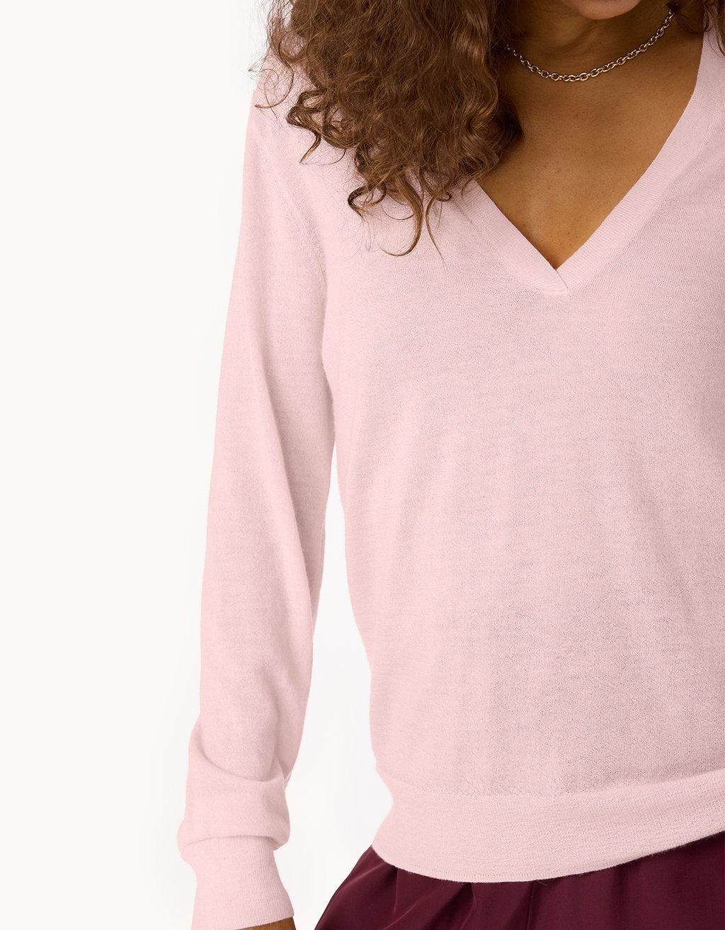 Whisper-Weight Cashmere V-Neck Sweater
