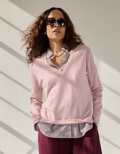 Whisper-Weight Cashmere V-Neck Sweater