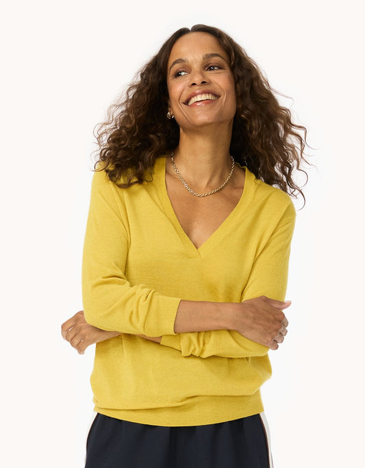 Whisper-Weight Cashmere V-Neck Sweater
