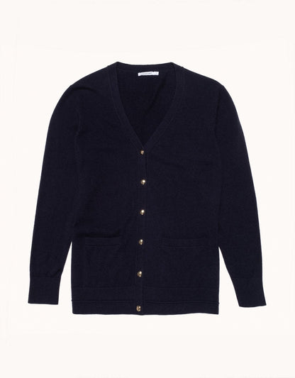 Everyday-Weight Cashmere Boyfriend Cardigan