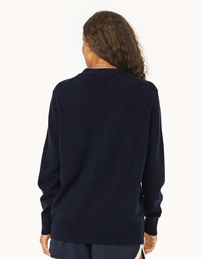 Everyday-Weight Cashmere Boyfriend Cardigan