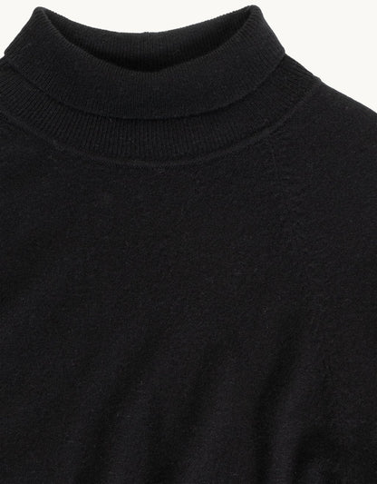 Everyday-Weight Cashmere Raglan Turtleneck