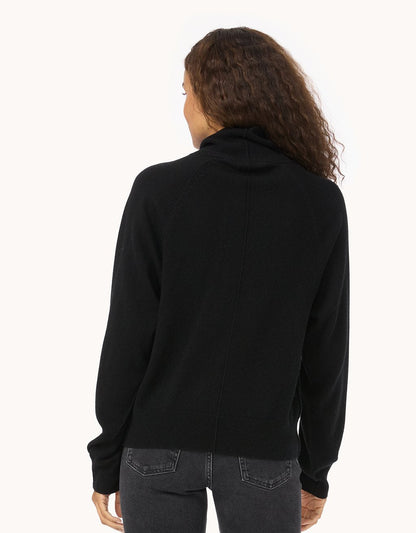Everyday-Weight Cashmere Raglan Turtleneck