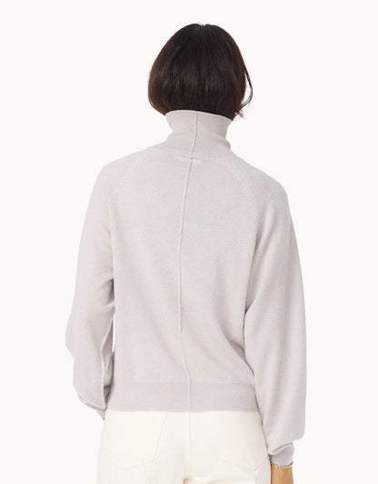 Everyday-Weight Cashmere Raglan Turtleneck