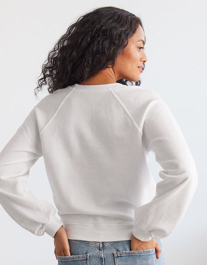 raglan crewneck sweatshirt