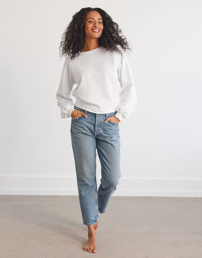 raglan crewneck sweatshirt