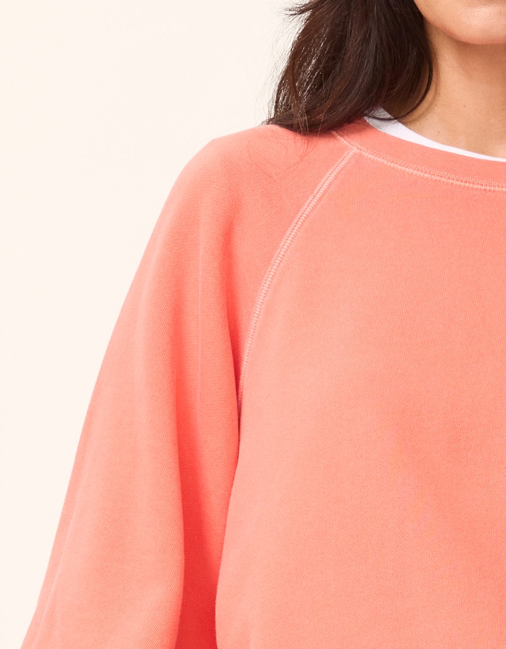 french terry puff sleeve sweatshirt