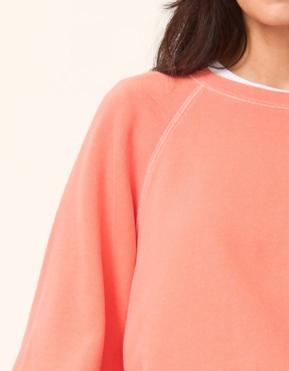 french terry puff sleeve sweatshirt